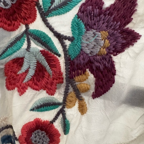 JOHNNY WAS KIKIMU HEAVILY EMBROIDERED BLOUSE TUNIC BOHO MSRP $268usd - Picture 5 of 6
